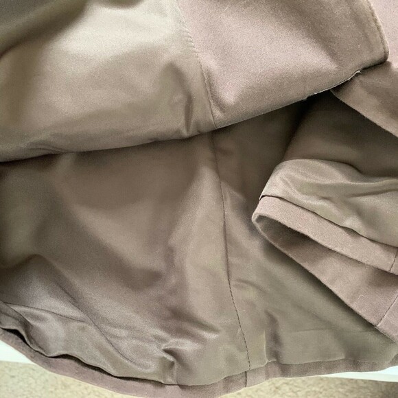 Izod Stretch 3 Button Blazer Women Large Career Brown Pockets Cotton Spandex - Picture 8 of 8